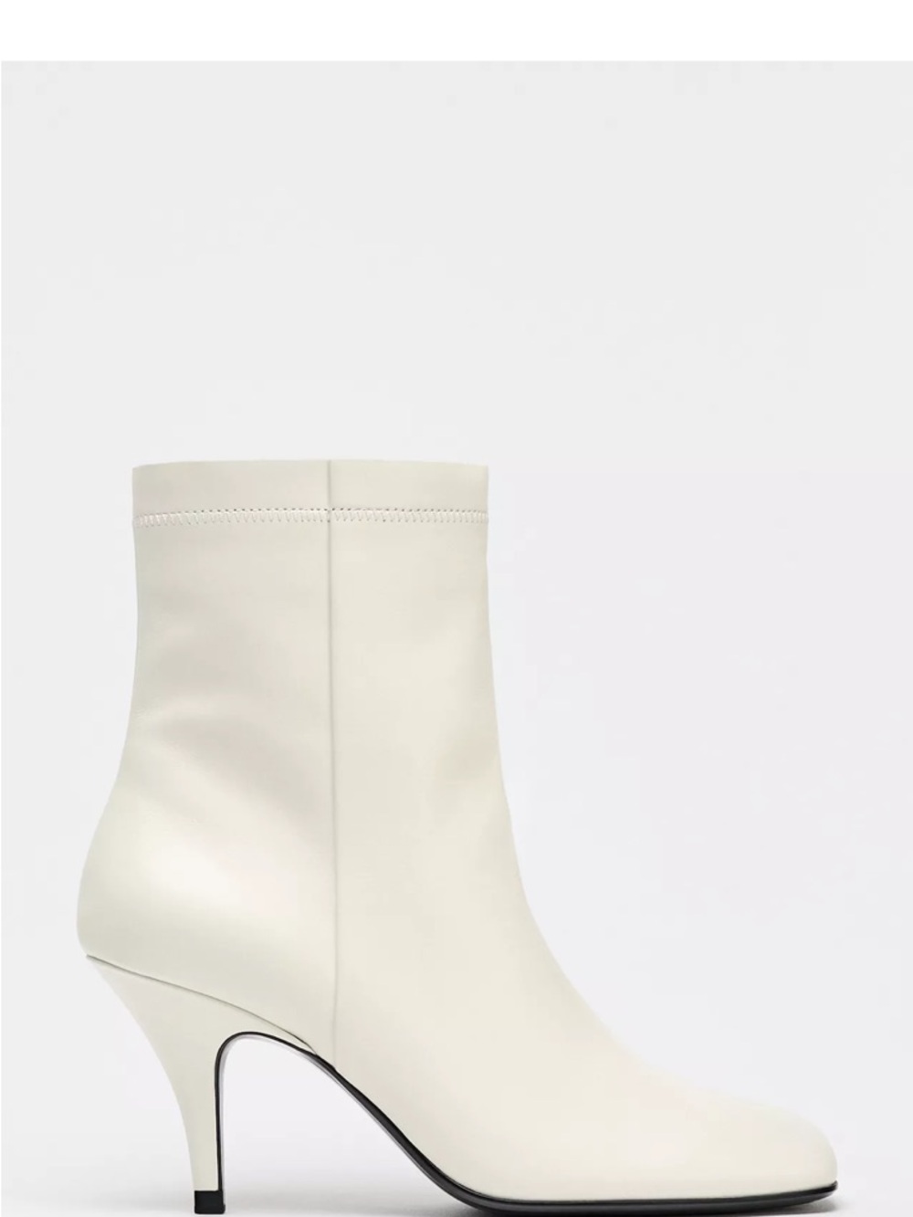 Women's  LEATHER TOPSTITCHED ANKLE BOOTS  From ZARA brand new price tag on